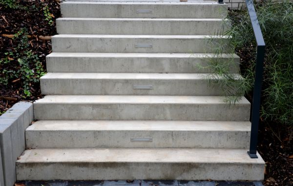 Poured Step Installation in Lawrenceville