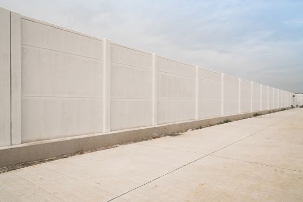 Concrete Fence Construction in Lawrenceville