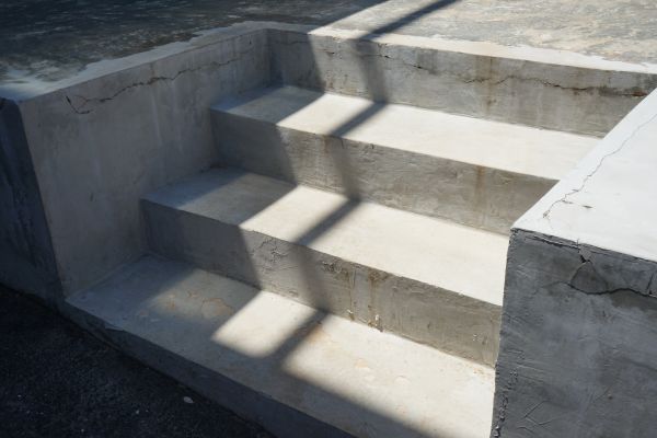 Poured Steps Installation in Lawrenceville